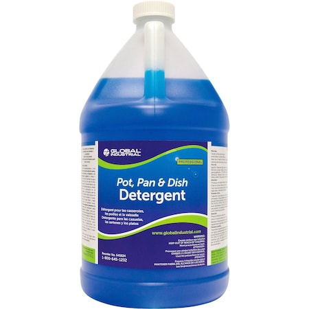 Global Industrial Pot, Pan & Dish Detergent, 1 Gallon Bottle 641624